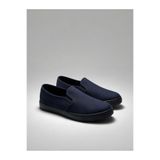 crybrands Erkek Keten Slip On Ayakkabı –Bağcıksız Günlük Casual Bez Ayakkabı – Yumuşak PVC Taban