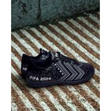 Crybrands Unisex Siyah Halı Saha Spor Ayakkabı-Futbol Ayakkabısı - Gri