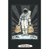 Cryptocurrency Talk - To The Moon Binance BNB Space Man Notebook: Transaction Log Ledger, Air Drop Tracker, Notebook - Journal - Lined Journal - Mint Notebook 6x9x110 Pages
