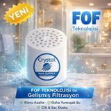 Crystal 15 Aşamalı Duş Filtrenin Yedek Kartuşu Beyaz