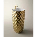 Crystal Altın Monoblok Lavabo