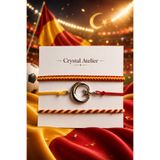 Crystal Atelier Sarı Kırmızı Ay Yıldız Taraftar Bileklik Seti