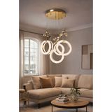 Crystal Butterfly Modern 4 Lü Sarkıt Avize - Gold