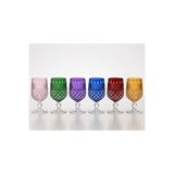 crystalex Kristal Sterna Kadeh 6'lı Karışık Renk 135ML | Kahve Yanı ve Su Kadehi -Bardak Bahar