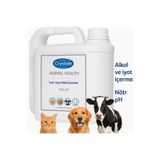 Crystalin Animal Health Hayvan Yara Bakım Solüsyonu, 5 Lt, Alkol ve İyot İçermez