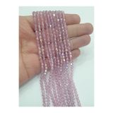 CRYSTALSHOP 4mm Piramit Açık Lila Kristal Boncuk (10 DİZİ)