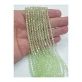 CRYSTALSHOP 4mm Piramit Açık Yeşil Kristal Boncuk (10 DİZİ)