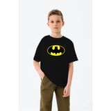 CRYSTALSHOP Batman Logo Baskılı Çocuklar İçin T-shirt