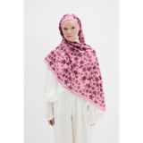 cs camellia scarf Blom Desen Soft Şal - Pembe