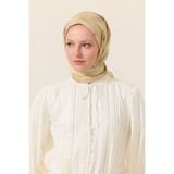 cs camellia scarf Flora Pamuk Viskon Eşarp - Tereyağ Sarısı