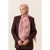 cs camellia scarf Monaco Kraş Şal - Pembe
