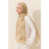 cs camellia scarf Monaco Kraş Şal - Tereyağ Sarısı