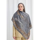 cs camellia scarf Vela Desen Soft Şal - Gri