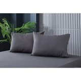 Cs Ilkim 2 Adet Antrasit Pamuklu Fermuarlı 50X70 cm Yastık Kılıfı - 50 x 70
