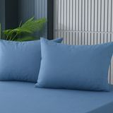 Cs Ilkim 2 Adet Mavi Pamuklu Fermuarlı 50X70 cm Yastık Kılıfı - 50 x 70