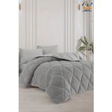 CS İlkim Çift Kişilik Lüx Welsoft Yorgan 195x215 Çift Taraflı Silikon Dolgu Malzemesi ile Konfor - 195 x 215 cm - Gri