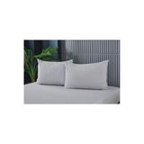 Cs İlkim Cs İlkim 2 Adet Gri Pamuklu Fermuarlı 50X70 Cm Yastık Kılıfı