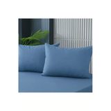 Cs İlkim Cs İlkim 2 Adet Mavi Pamuklu Fermuarlı 50X70 Cm Yastık Kılıfı