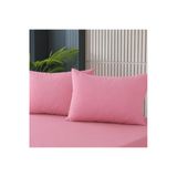 Cs İlkim Cs İlkim 2 Adet Pembe Pamuklu Fermuarlı 50X70 Cm Yastık Kılıfı