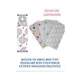 Cs İlkim Dekoratif Desenli Dayanıklı Kumaş Ütü Masası Örtüsü Kılıfı Bezi 50 120 Cm Lastiklidir Karışık