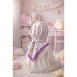 cs ilkim KIDS Dijital Baskılı Çocuk Tesettür Eşarp Pamuklu (83x83 cm)