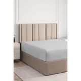 cs İLKİM Lastikli Pamuk Penye Çarşaf 100x200 Tek Kişilik - fitted sheet - Gri - 100 x 200