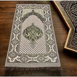 CS İlkim Seccade Pamuk Malzeme ile Geometrik Desenli Hac ve Umre Hediyelik 70 x 110 cm - Yeşil