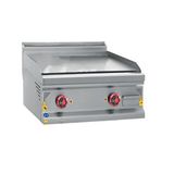 CSA İnox Csa Karacasan 80 Cm 700 Seri Set Üstü Elektrikli Düz Pleyt Izgara 80x70x85cm Gri