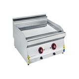 CSA İnox Csa Karacasan 80 Cm 700 Seri Set Üstü Elektrikli Düz Pleyt Izgara 80x70x85cm