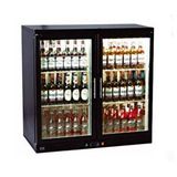CSA İnox Csa Karacasan Çift Kapılı Set Üstü Bar Arkası Şişe Soğutucu Buzdolabı (210 Litre) Siyah