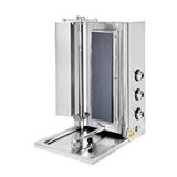 CSA İnox Csa Karacasan Elektrikli 3 Radyanlı Döner Ocağı Makinesi Gri