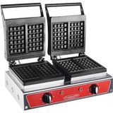 CSA İnox Csa Karacasan Elektrikli Döküm Kare Waffle Makinesi 4 Lü