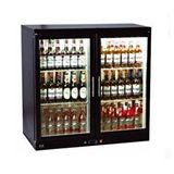 CSA İnox Csa Karacasan İki Kapılı Set Üstü Bar Arkası Şişe Soğutucu Buzdolabı (310 Litre) Siyah