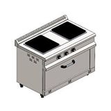 Csa İnox Karacasan 100x60 cm 2+1 Elektrikli 2'li Kuzine Ocak