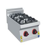 Csa İnox Karacasan 40 cm 700 Seri Set Üstü İki Gözlü Tüplü Ocak