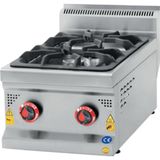 Csa İnox Karacasan 700 Seri Set Üstü Tüplü Çift Gözlü Ocak