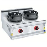 Csa İnox Karacasan 900 Seri Set Üstü 80 cm 2 Gözlü Doğalgazlı Wok Ocak