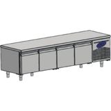 Csa Karacasan (304 Çelik) 210 Lt 240 Cm Dört Kapılı 700'Lük Tezgah Altı Buzdolabı