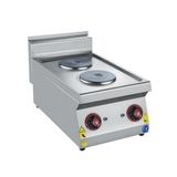 CSA Karacasan 40 cm 700 Seri Set Üstü Çift Gözlü Elektrikli Ocak