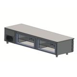 CSA Karacasan (430 Çelik) 632 Lt 235 cm Üç Kapılı Tezgah Tipi Et Balık Dolabı