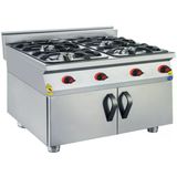 CSA Karacasan 900 Seri Dolaplı 80 cm 4 Gözlü Doğalgazlı Ocak