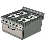 CSA Karacasan 900 Seri Dolaplı 80 cm 4 Gözlü Tüplü Kuzineli Ocak