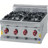 CSA Karacasan 900 Seri Set Üstü 4 Gözlü Doğalgazlı Ocak