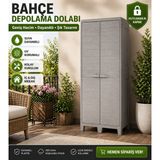 Csb Store 4 Raflı Su Geçirmez Dış Mekan Dolabı 78X46X182 cm Bahçe & Balkon Depolama