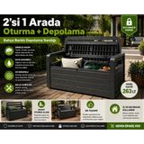 Csb Store Bahçe Banklı Depolama Sandığı – 2’si 1 Arada Oturma ve Saklama Depolama