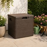 Csb Store Kilit Yuvalı 90 Litre Depolama Sandığı Bahçe Balkon Organizer Kutu 42,5X44X50 cm