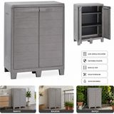 Csb Store Lastik Depolama Dolabı 2 Kapaklı – Raflı Çok Amaçlı Dolap (Banyo/balkon/bahçe)