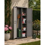 Csb Store Plastik Çok Amaçlı Dolap 68X39X166 cm Bahçe Balkon Depolama Dolabı