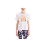 Csc Floral Blur Kadın Kısa Kollu T-Shirt - XS - Beyaz