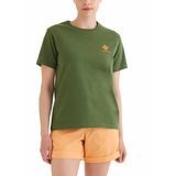 CSC Stacked Mini Gem Logo Kadın Ladin Yeşili Kısa Kollu T-Shirt